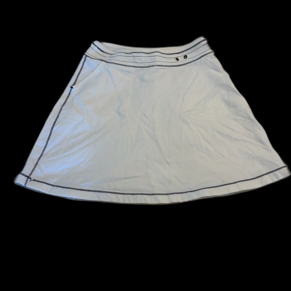 Aventura Clothing size XS Contrast Stitch White Preppy Sporty Tennis Skort Y2K